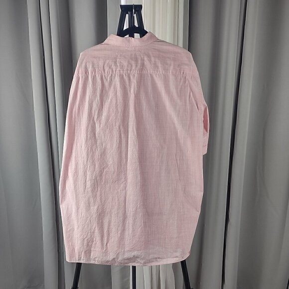 Casa Moda 100% Cotton Pink Pattern Short Sleeve Casual Fit Button Down Size 3XL - Picture 3 of 12